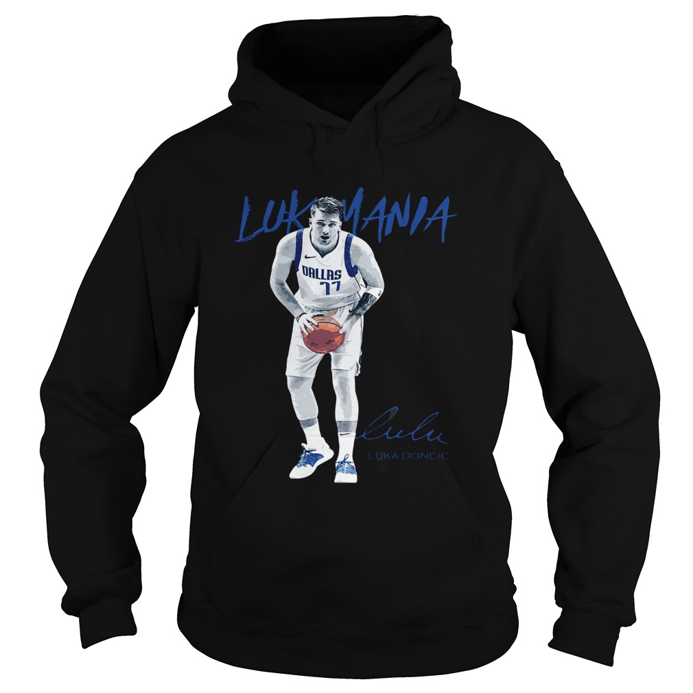 Dallas Mavericks 77 Luka Doncic Mania Signature Hoodie