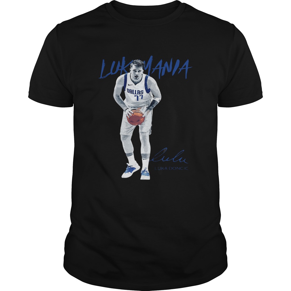 Dallas Mavericks 77 Luka Doncic Mania Signature shirt