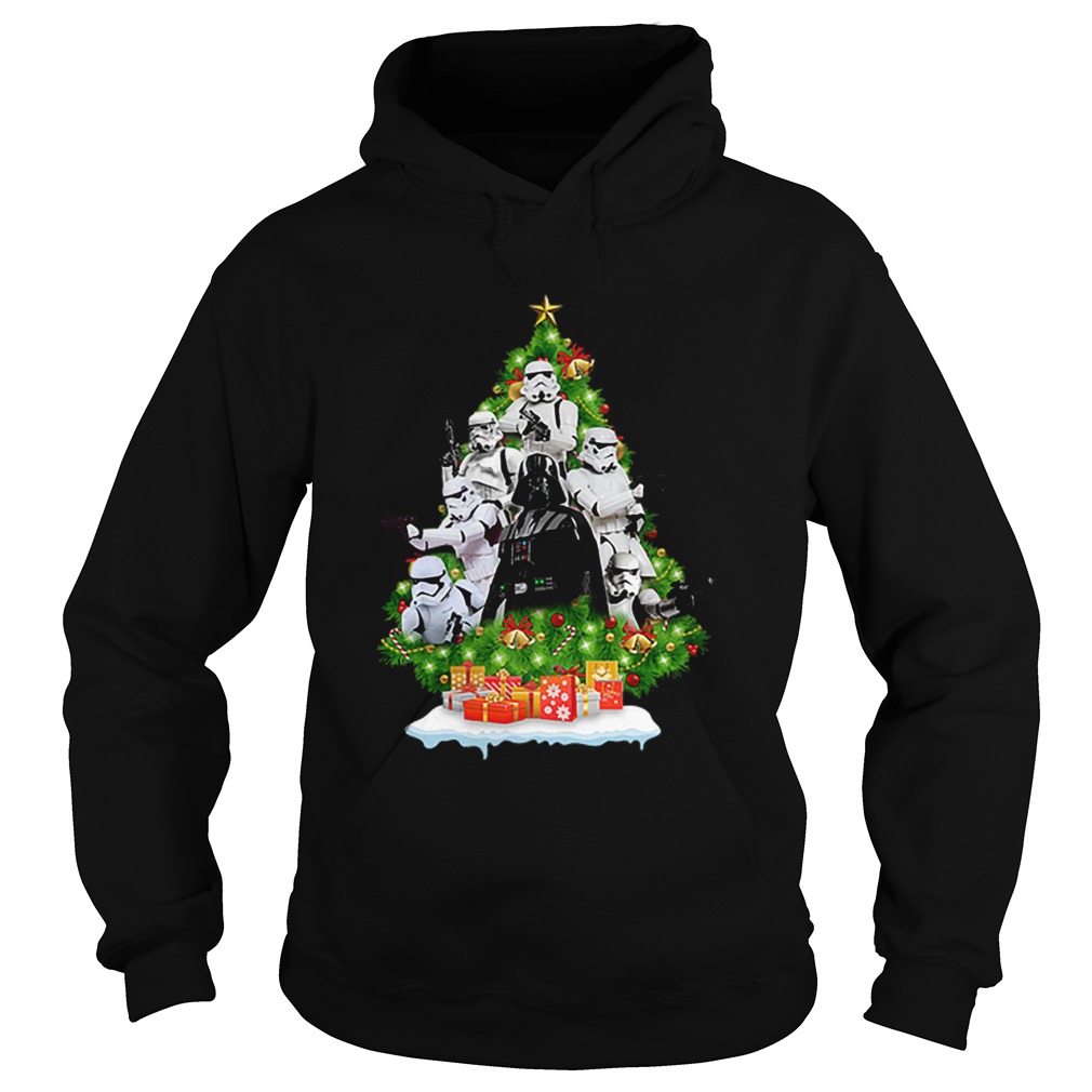 Darth vader and Stormtrooper Christmas Tree Hoodie