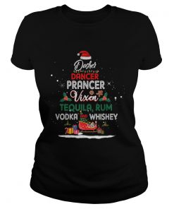 Dasher Dancer Prancer Vixen Tequila Rum Vodka Whiskey Wine  Classic Ladies