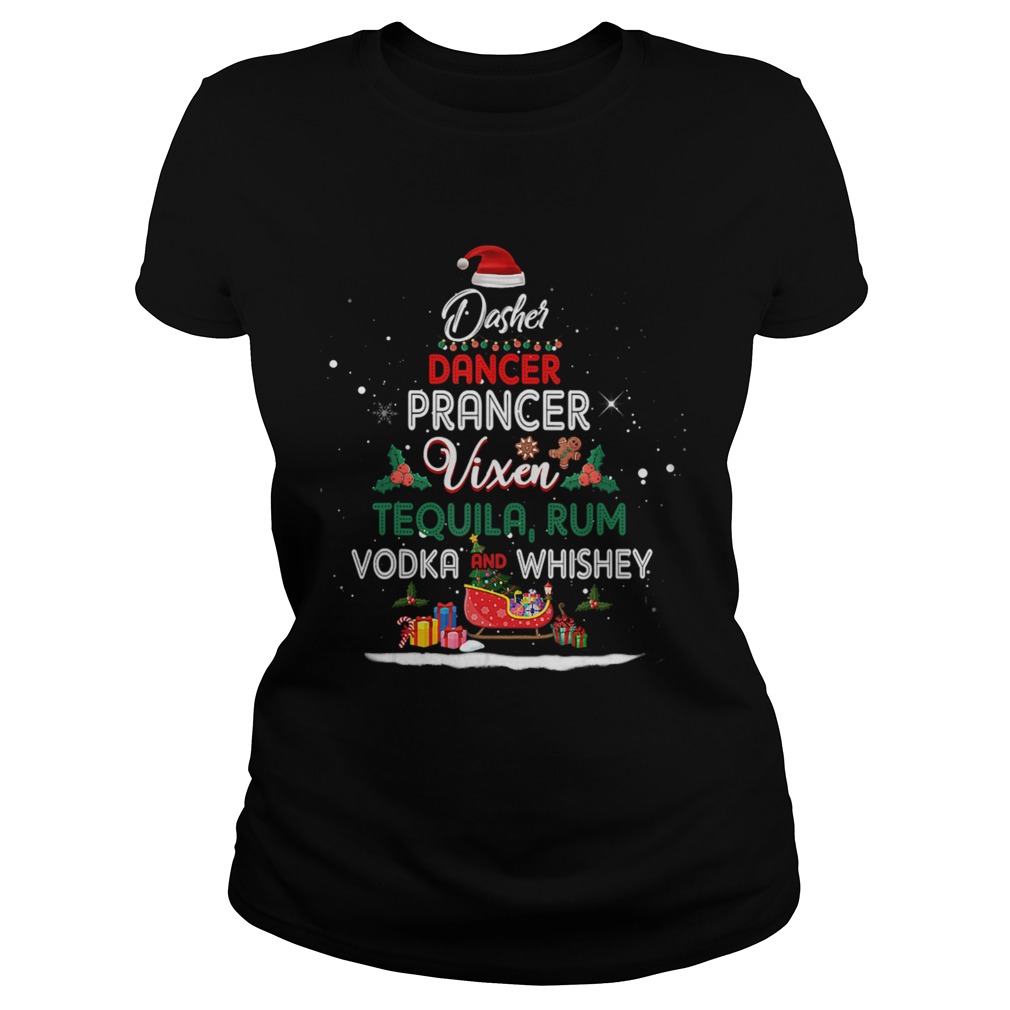 Dasher Dancer Prancer Vixen Tequila Rum Vodka Whiskey Wine Classic Ladies