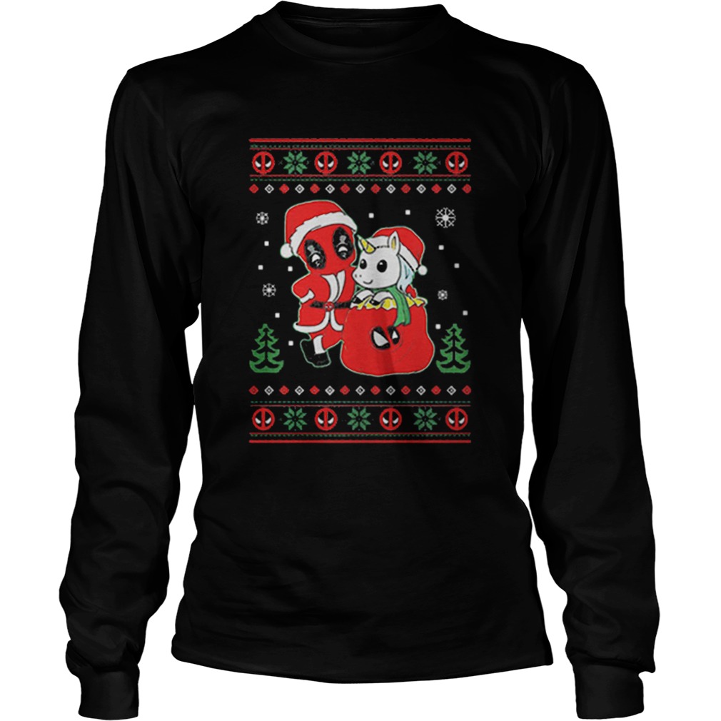 Deadpool unicorn ugly Christmas LongSleeve