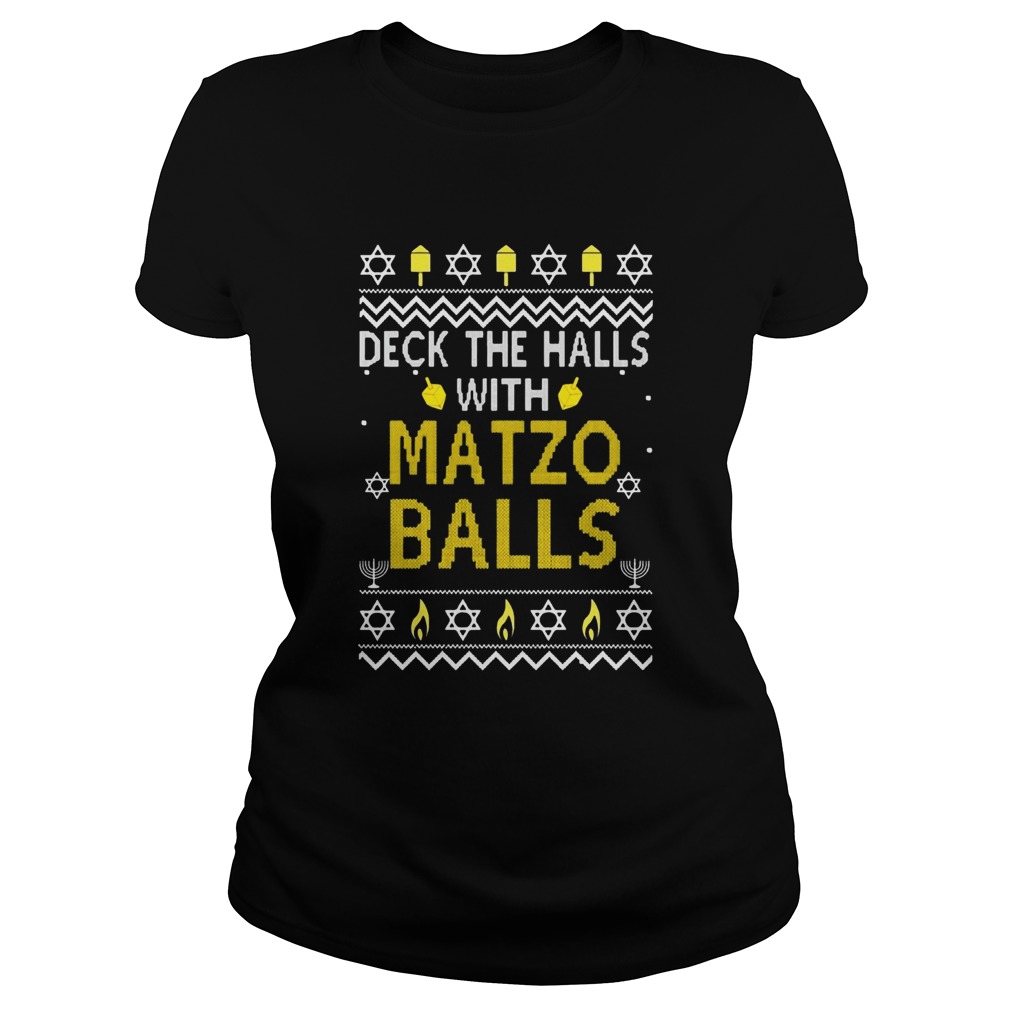 Deck the halls with matzo balls Christmas 2020 Classic Ladies