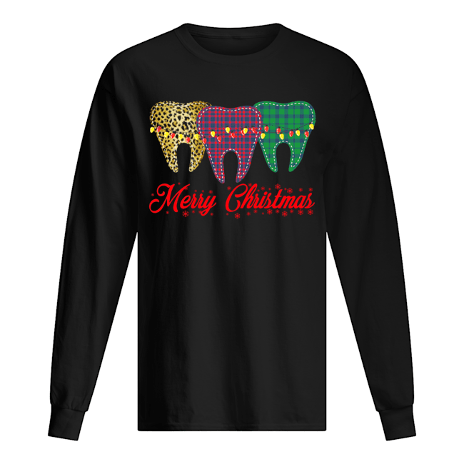 Dental assistant Merry Christmas Long Sleeved T-shirt 