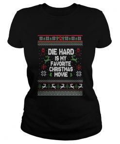 Die Hard Is My Favorite Movie Ugly Christmas  Classic Ladies