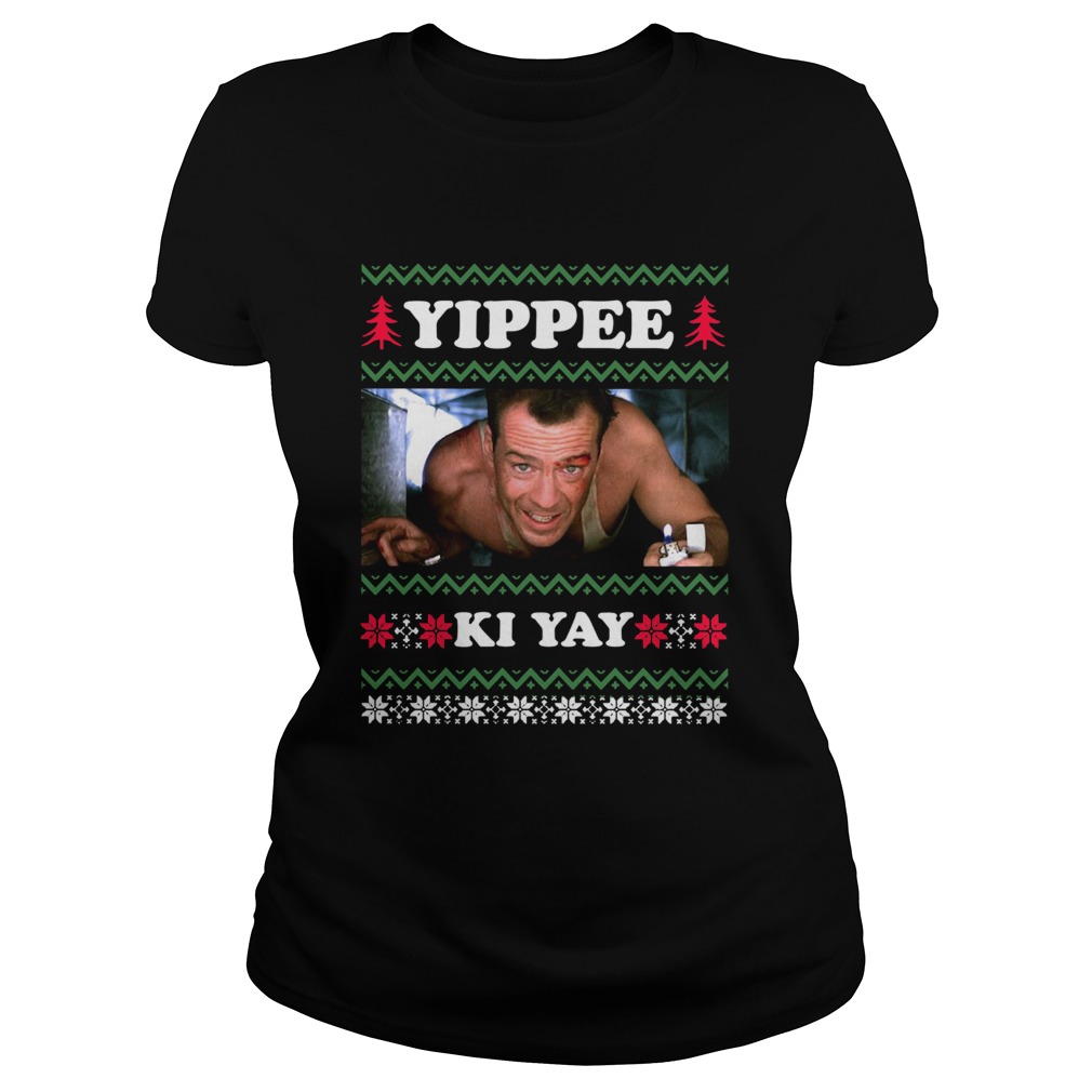 Die Hard Yippee Ki Yay Ugly Christmas Classic Ladies