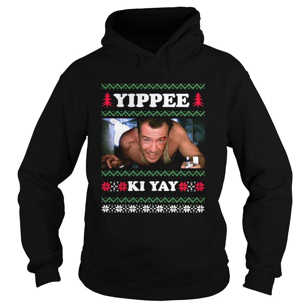 Die Hard Yippee Ki Yay Ugly Christmas Hoodie