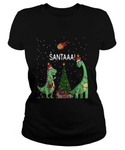 Dinosaur Santa Christmas Tree  Classic Ladies