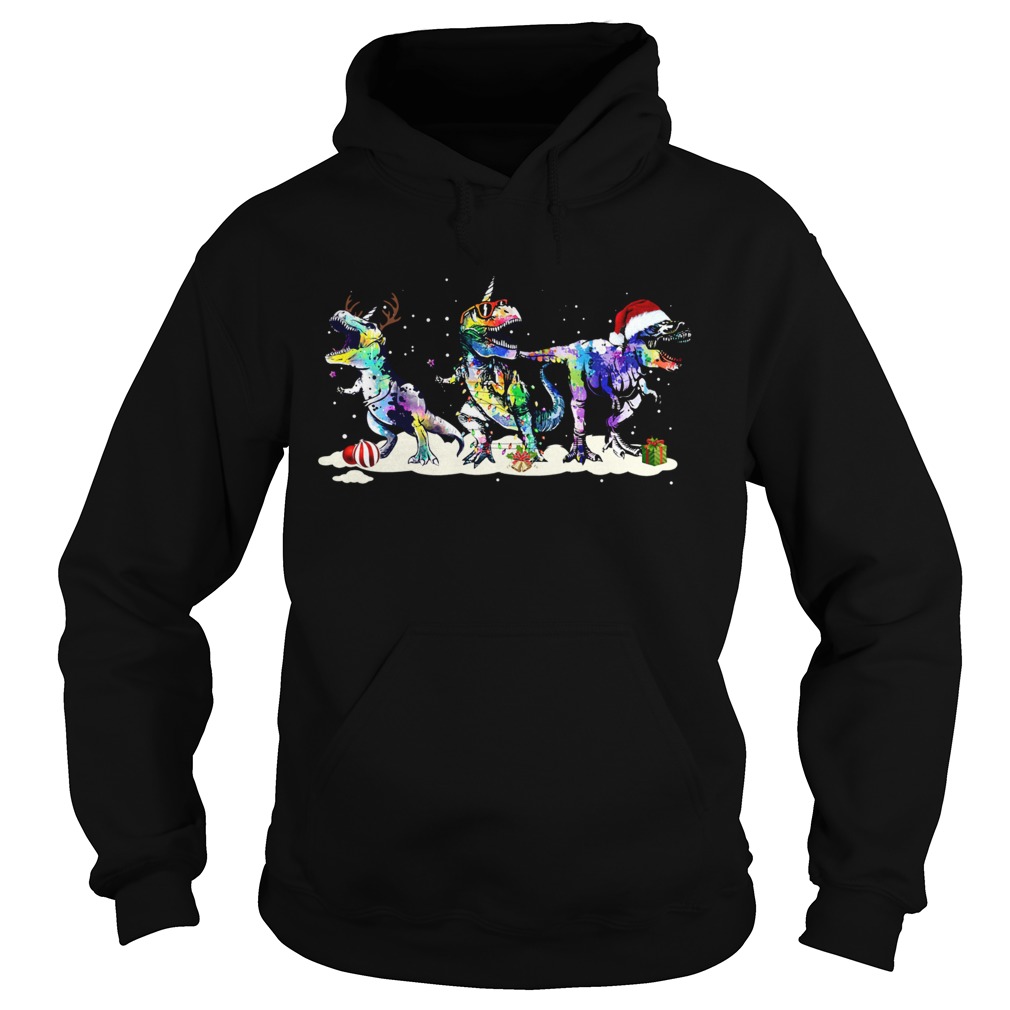 Dinosaur Trex Christmas Hoodie