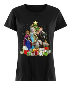 Disney Frozen Characters Merry Christmas Gifts  Classic Women's T-shirt