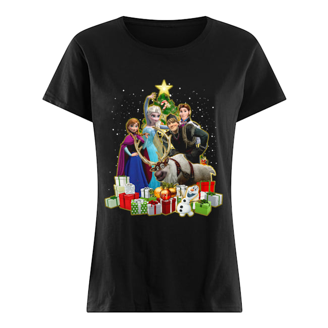 Disney Frozen Characters Merry Christmas Gifts Classic Women's T-shirt