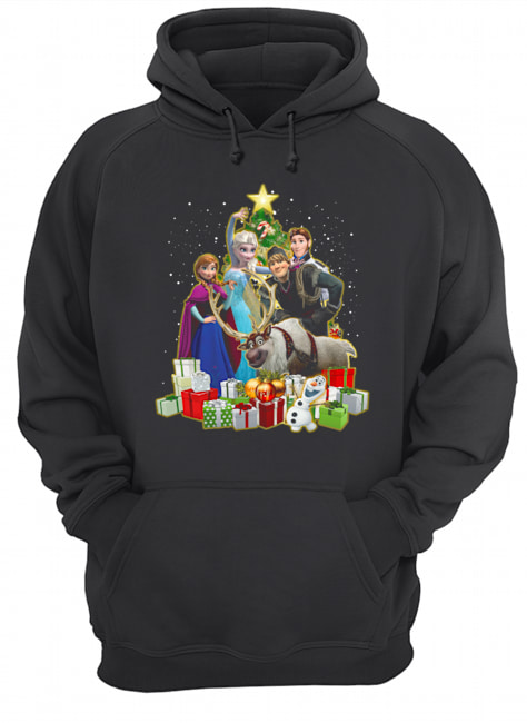 Disney Frozen Characters Merry Christmas Gifts Unisex Hoodie