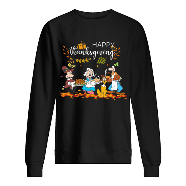 Disney Happy Thanksgiving Shirt Unisex Sweatshirt