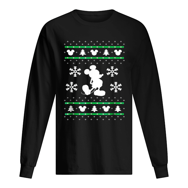 Disney Mickey Mouse Christmas Long Sleeved T-shirt 