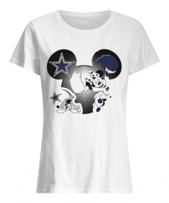 Disney Minnie Mouse Dallas Cowboys  Classic Women's T-shirt