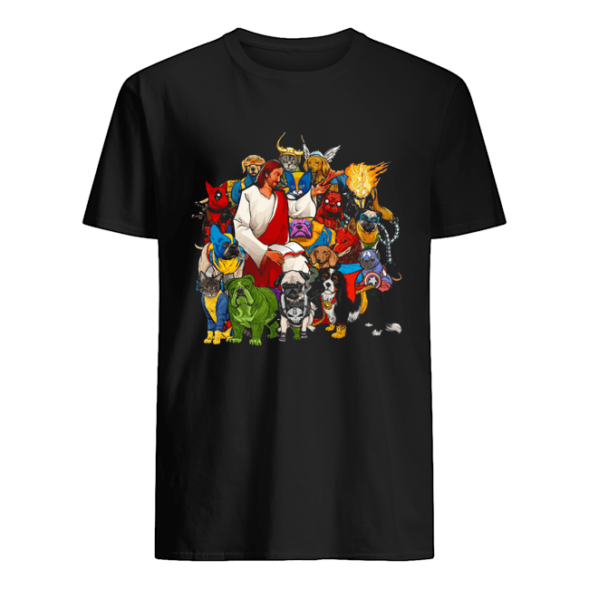 Dog Avengers Jesus that's how I saved the world shirt