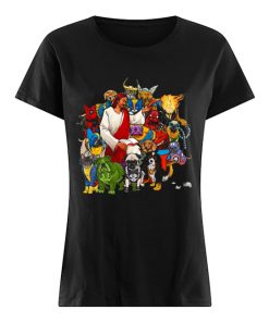 Dog Avengers Jesus that's how I saved the world  Classic Women's T-shirt