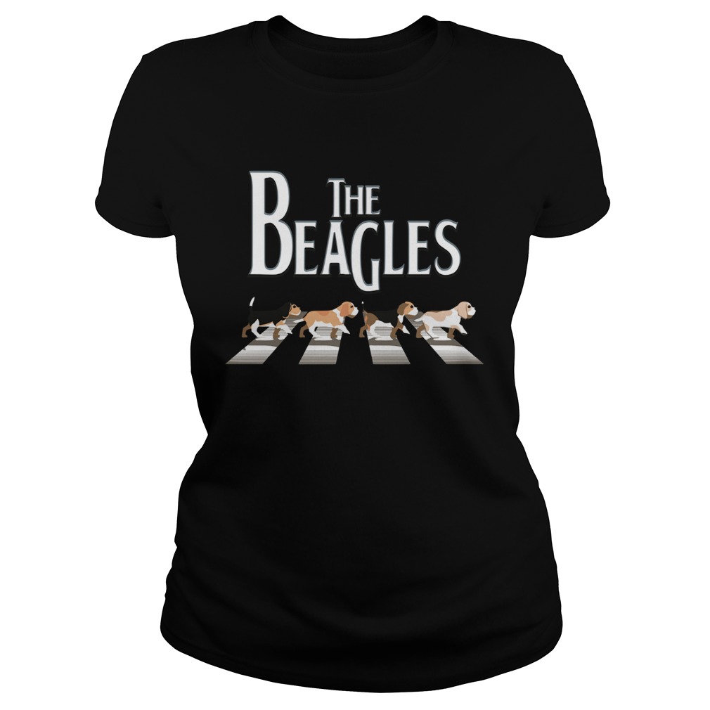 Dogs the beagles abbey road Classic Ladies