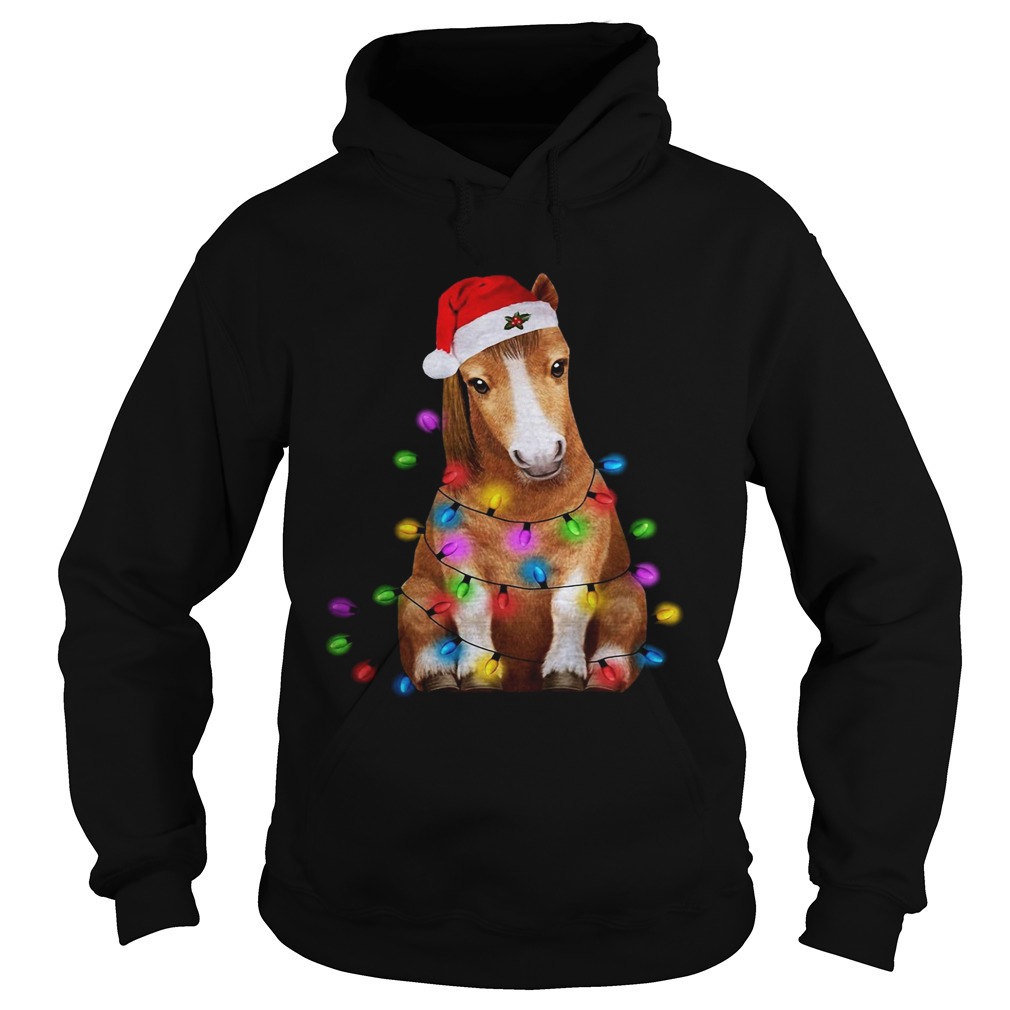 Donkey Christmas Lights Hoodie