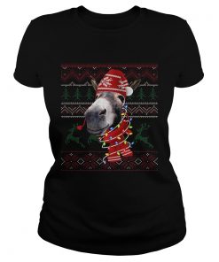 Donkey Xmas Ugly Christmas  Classic Ladies