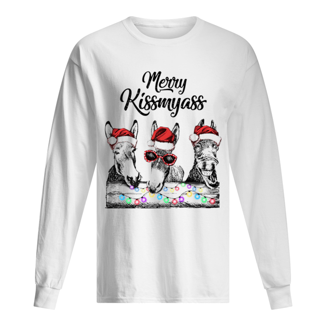 Donkeys Merry Kissmyass Long Sleeved T-shirt 