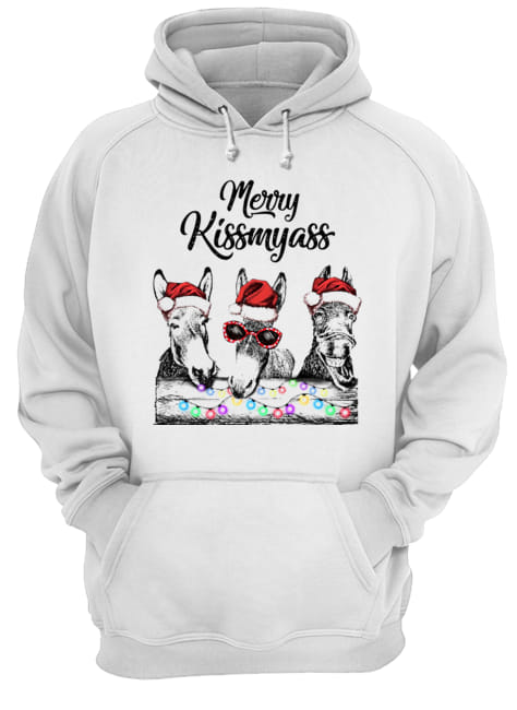 Donkeys Merry Kissmyass Unisex Hoodie