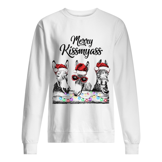 Donkeys Merry Kissmyass Unisex Sweatshirt