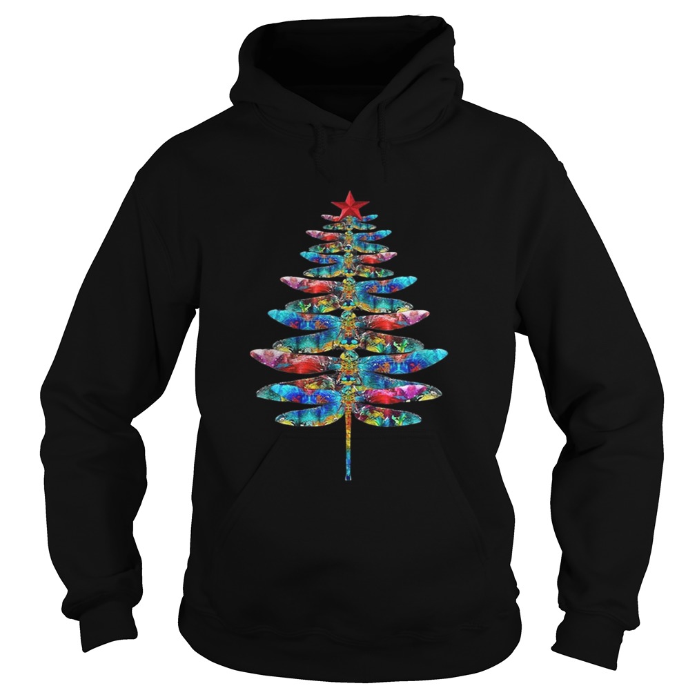 Dragonflies Christmas tree Hoodie