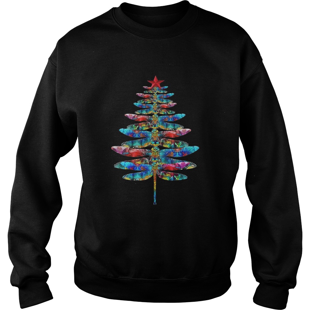 Dragonflies Christmas tree Sweatshirt