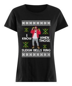 Drake I Know When Those Sleigh Bells Ring ugly christmas  Classic Women's T-shirt