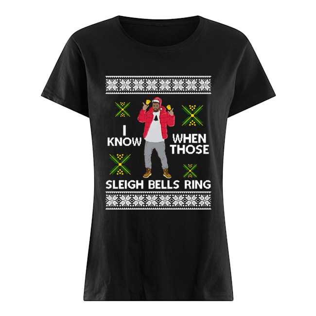 Drake I Know When Those Sleigh Bells Ring ugly christmas Classic Women's T-shirt