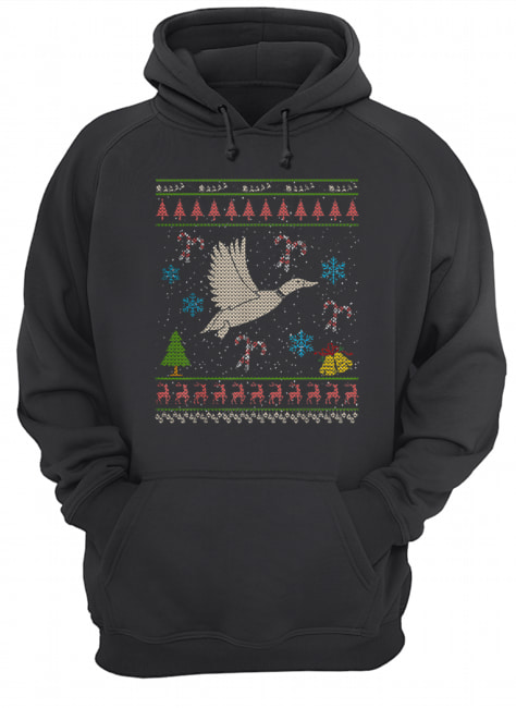 Duck Hunting Christmas Ugly Sweater Duck Hunter Unisex Hoodie