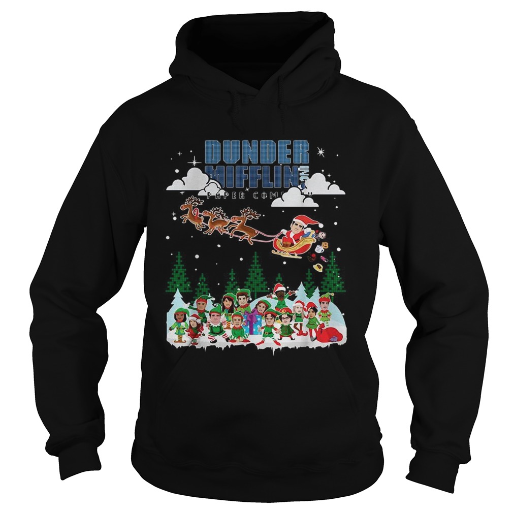 Dunder Mifflin Inc paper company Ugly Christmas Hoodie