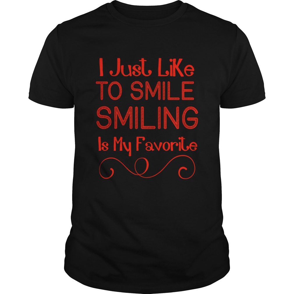 ELF I Lke To Smile Smiling Is My Favorite Christmas shirt