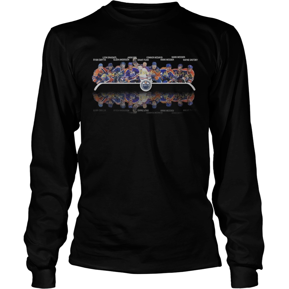 Edmonton Oilers Players Signatures LongSleeve