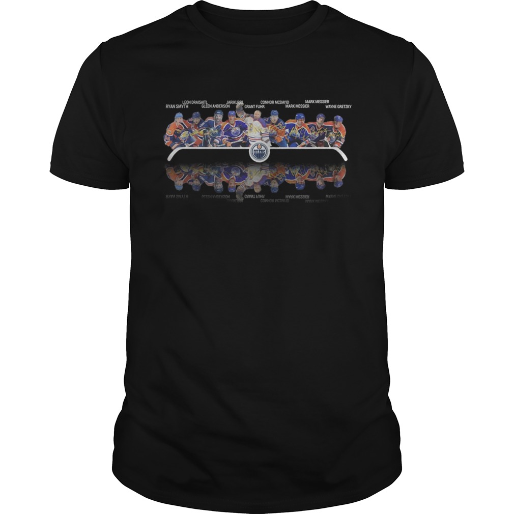 Edmonton Oilers Players Signatures shirt