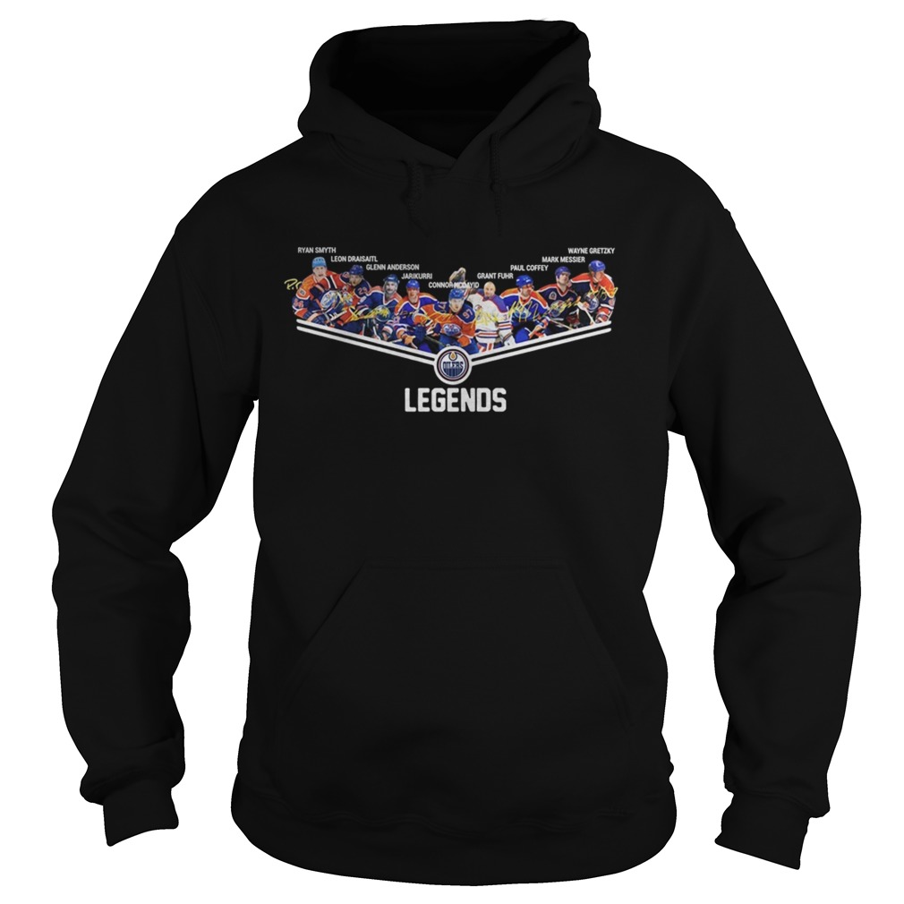 Edmonton Oilers Ryan Smith Leon Draisaitl Glenn Anderson Grant Fuhr Legends Signatures Hoodie