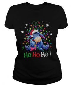 Eeyore Santa Claus Ho Ho Ho Christmas  Classic Ladies