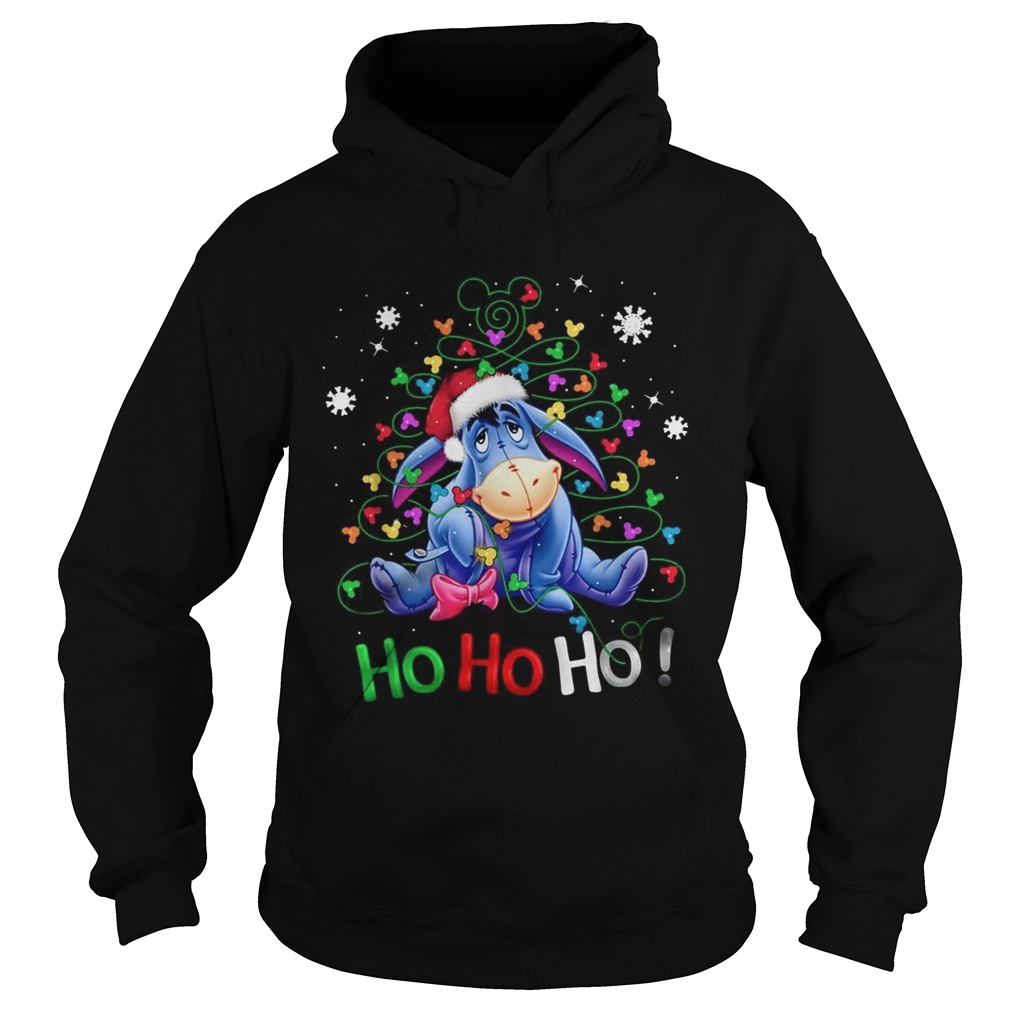 Eeyore Santa Claus Ho Ho Ho Christmas Hoodie