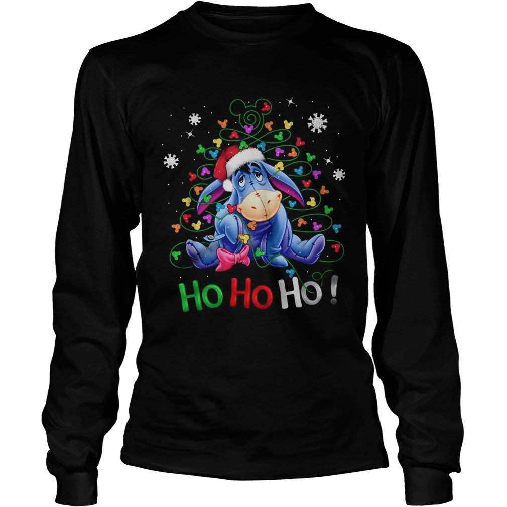 Eeyore Santa Claus Ho Ho Ho Christmas LongSleeve