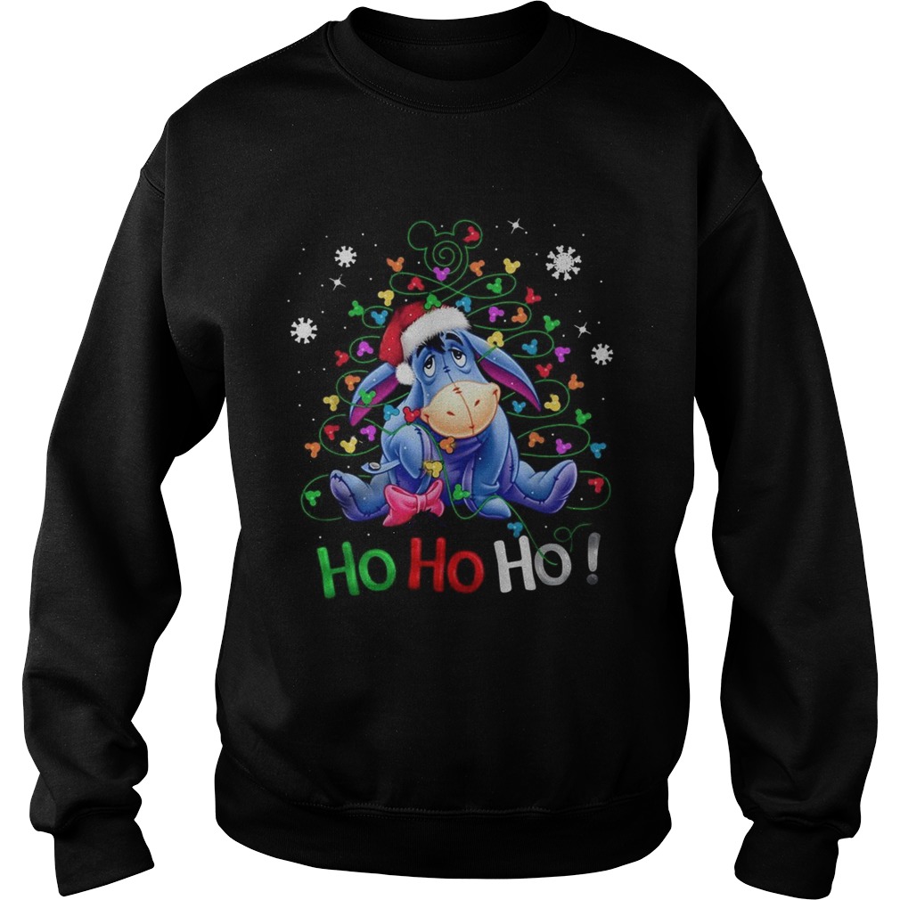 Eeyore Santa Claus Ho Ho Ho Christmas Sweatshirt