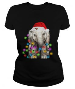 Elephant Santa Light Christmas  Classic Ladies