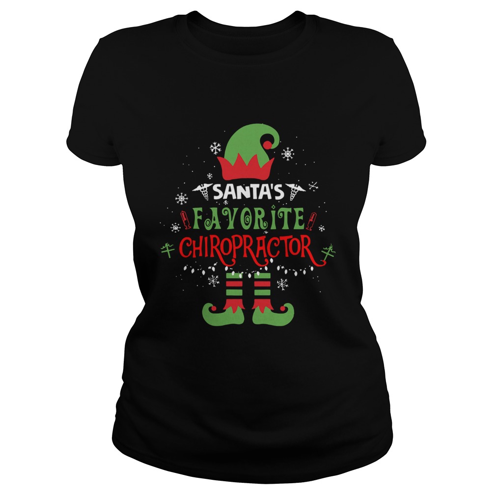 Elf Christmas Santas Favorite Chiropractor Classic Ladies