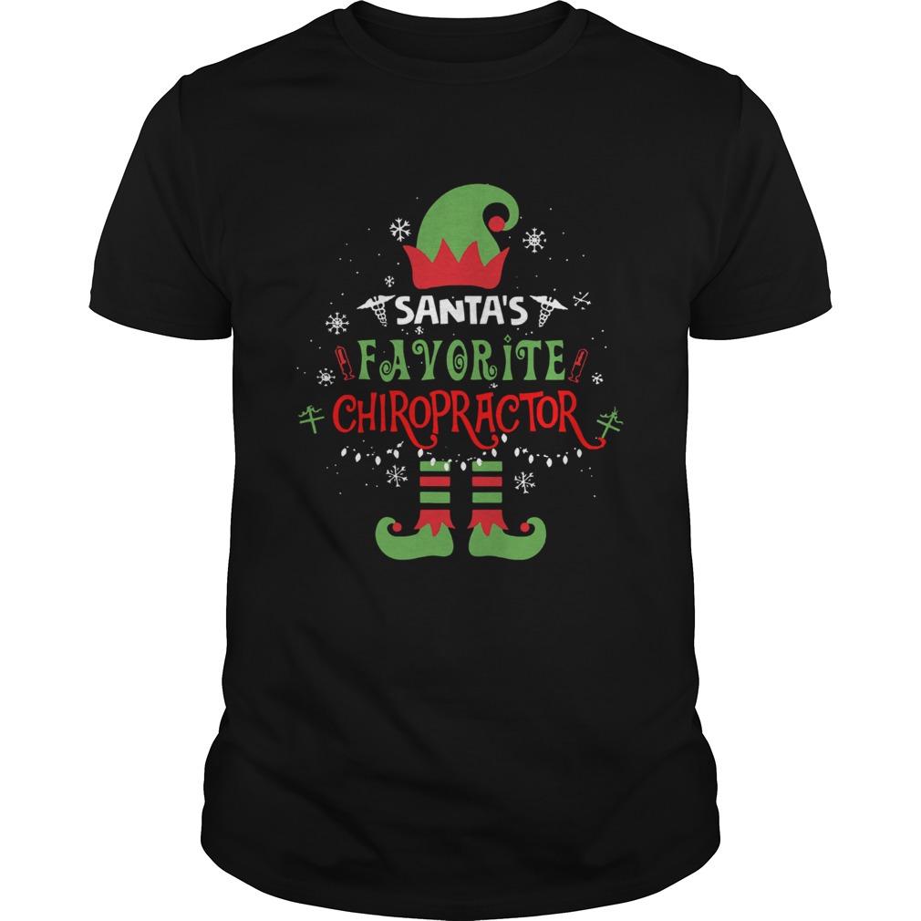 Elf Christmas Santas Favorite Chiropractor shirt