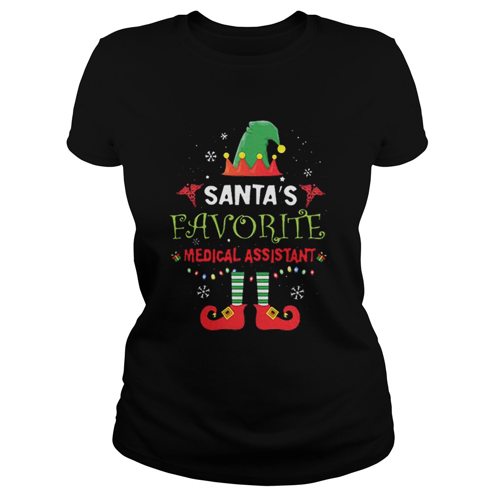 Elf Santas favorite medical assistant Classic Ladies