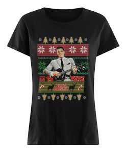 Elvis Presley Knitting Pattern Christmas  Classic Women's T-shirt