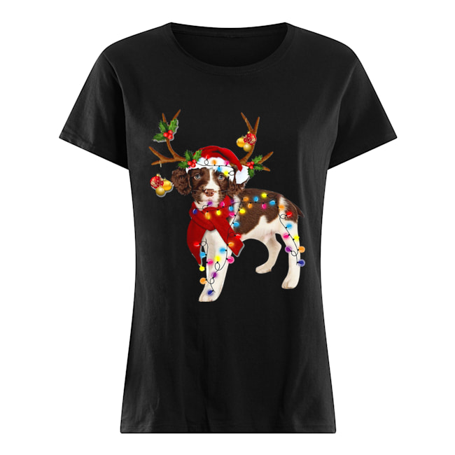 English Springer Spaniel Gorgeous Reindeer Crewneck Classic Women's T-shirt