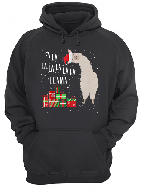 Fa La La Llama Christmas Unisex Hoodie