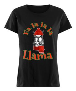 Fa La La Llama Shirt Funny Christmas  Classic Women's T-shirt