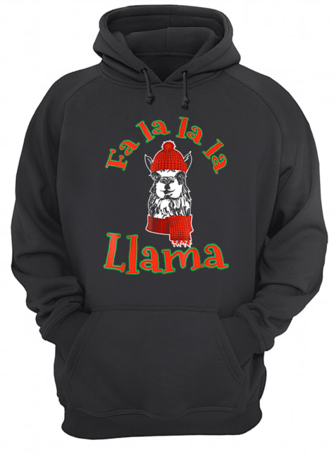 Fa La La Llama Shirt Funny Christmas Unisex Hoodie